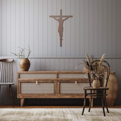 #113 - Jesus on the Cross Metal Sign