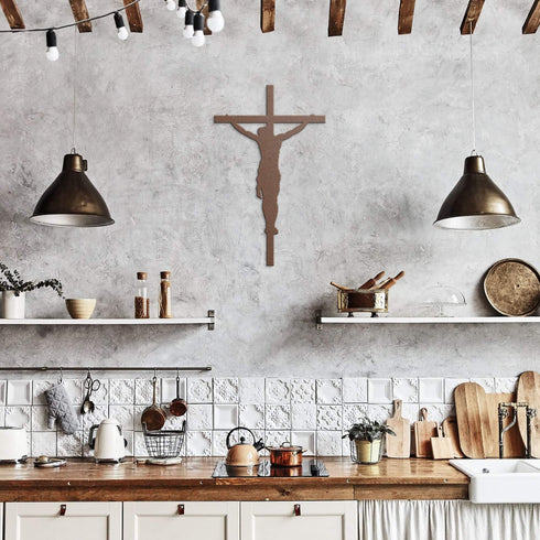 #113 - Jesus on the Cross Metal Sign