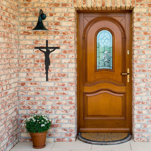 #113 - Jesus on the Cross Metal Sign