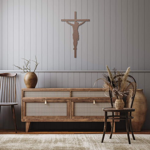 #113 - Jesus on the Cross Metal Sign