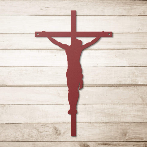 #113 - Jesus on the Cross Metal Sign