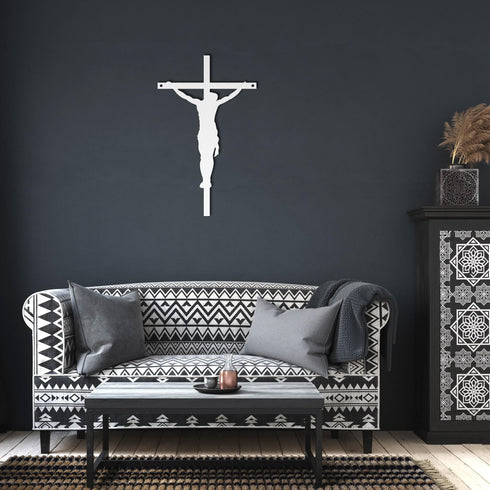 #113 - Jesus on the Cross Metal Sign