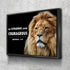King of Lions #12 Joshua 1:9 Be Strong and Courageous Wall Art
