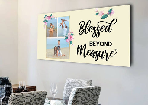 #13 Blessed Beyond Measure Custom Family Canvas