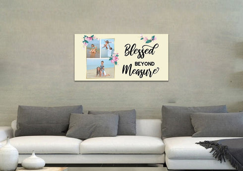 #13 Blessed Beyond Measure Custom Family Canvas
