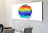 #14 Multicolored Apple & Galatians 5:22 Fruit of the Spirit Canvas Print