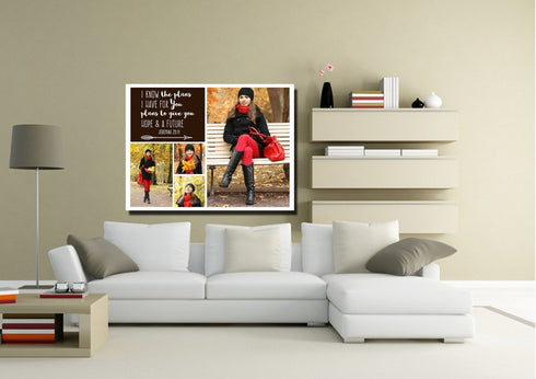 #17 Jeremiah 29:11 Plans for You Personalized Canvas