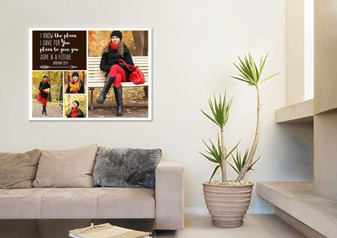 #17 Jeremiah 29:11 Plans for You Personalized Canvas