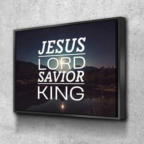 Jesus Lord Savior King Wall Art Canvas Print