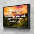Matthew 11:28 Canvas Wall Art Print