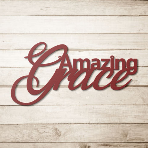 #2 Amazing Grace Metal Sign