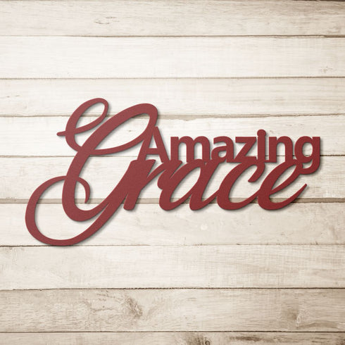 #2 Amazing Grace Metal Sign