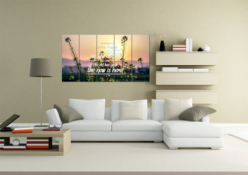 2 Corinthians 5:17 If Anyone is in Christ the New Creation has Come Bible Verse Canvas Wall Art