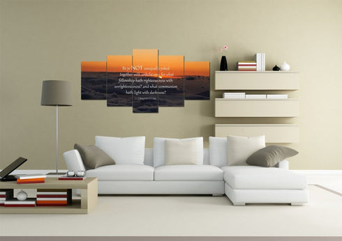 2 Corinthians 6:14 NIV Wall Art Canvas Print