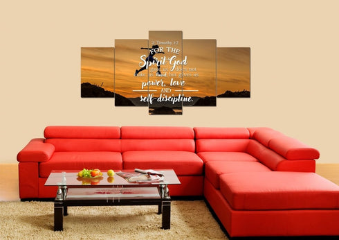 2 Timothy 1:7 Canvas Wall Art Print