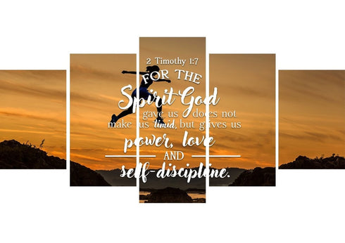2 Timothy 1:7 Canvas Wall Art Print