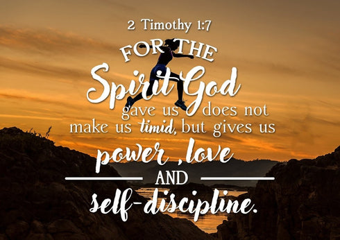 2 Timothy 1:7 Canvas Wall Art Print