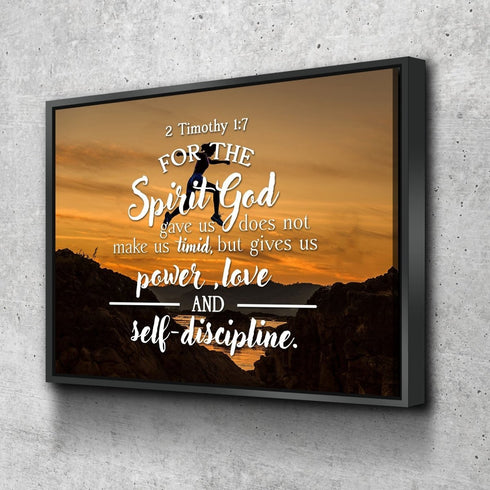 2 Timothy 1:7 Canvas Wall Art Print