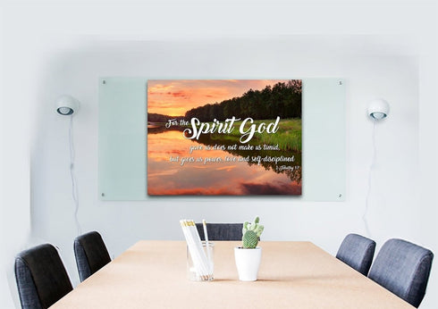 2 Timothy 1:7 NIV God Gave Us Power & Love Canvas Wall Art Print