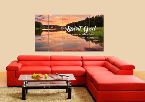 2 Timothy 1:7 NIV God Gave Us Power & Love Canvas Wall Art Print