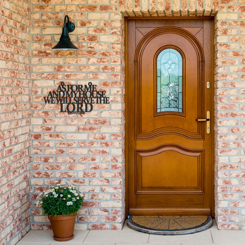 #24 As for me and my house Joshua 24:15 Metal Sign