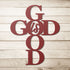 #25 God is Good Metal Sign