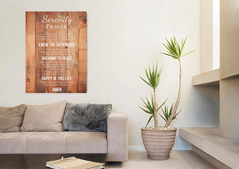 Serenity Prayer #2 'God Grant Me Serenity' Framed Canvas Print