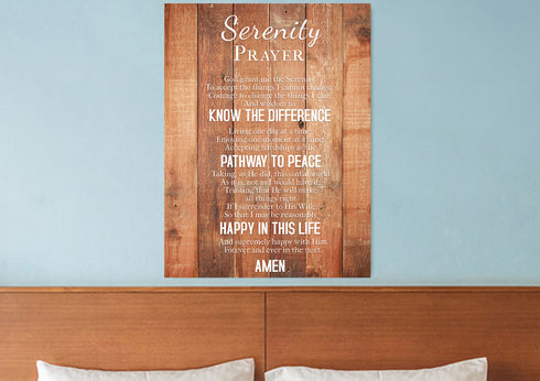 Serenity Prayer #2 'God Grant Me Serenity' Framed Canvas Print