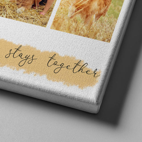 #3 Family that Prays together Stays together Custom Canvas