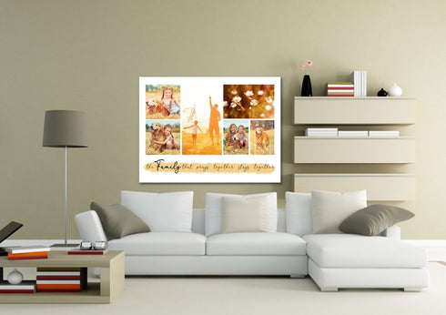 #3 Family that Prays together Stays together Custom Canvas