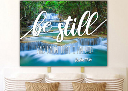 #3 Mini Waterfalls & Be Still Canvas