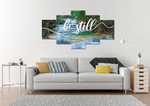 #3 Mini Waterfalls & Be Still Canvas