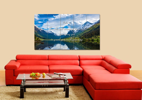 #3 Psalm 91:11 Command Angels to Guard You & Lake Wall Art