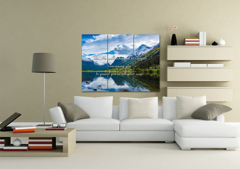 #3 Psalm 91:11 Command Angels to Guard You & Lake Wall Art