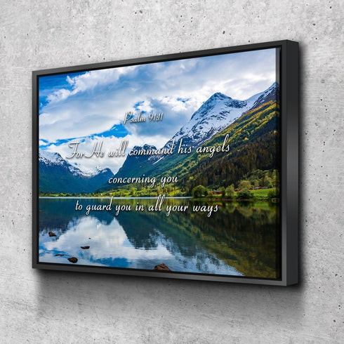 #3 Psalm 91:11 Command Angels to Guard You & Lake Wall Art