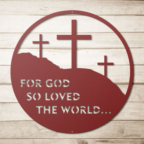 #37 John 3:16 Metal Sign