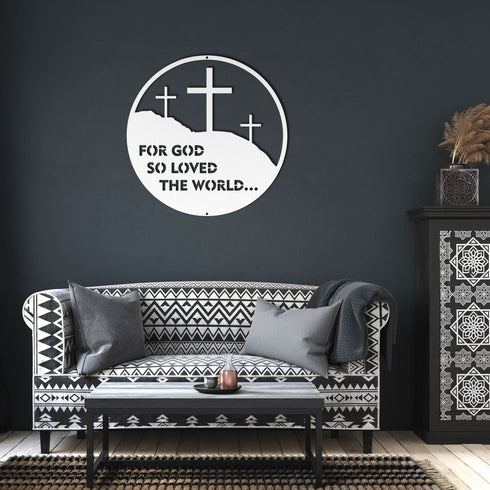 #37 John 3:16 Metal Sign