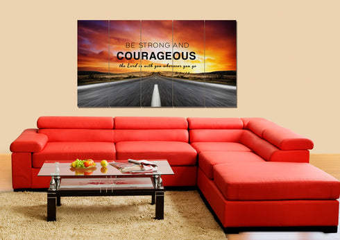 The Road #3 Joshua 1:9 Be Strong and Courageous Wall Art