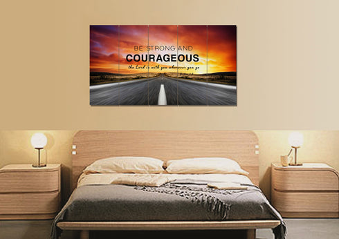 The Road #3 Joshua 1:9 Be Strong and Courageous Wall Art