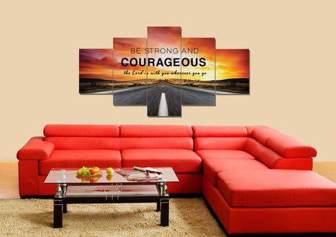 The Road #3 Joshua 1:9 Be Strong and Courageous Wall Art