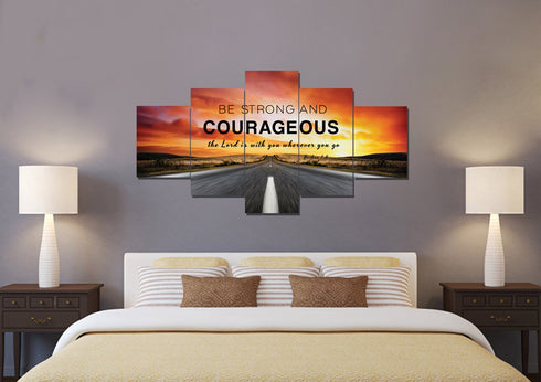 The Road #3 Joshua 1:9 Be Strong and Courageous Wall Art
