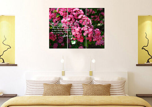 John 3:16 KJV #23 Bible Verse Canvas Wall Art
