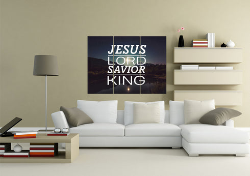 Jesus Lord Savior King Wall Art Canvas Print