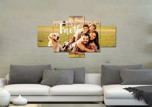 #5 Faith - Custom Family Wall Art Canvas