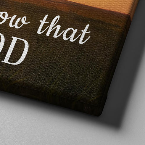 #5 The Hiding Sunset & Be Still Canvas