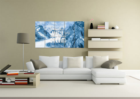 I will Praise you in the Storm Wall Art Canvas Print