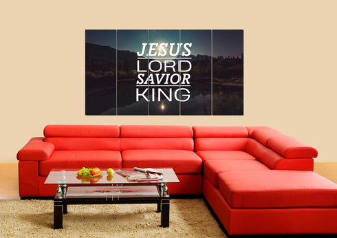 Jesus Lord Savior King Wall Art Canvas Print