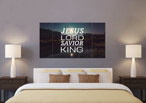Jesus Lord Savior King Wall Art Canvas Print