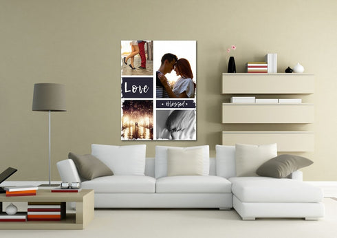 #6 Love & Blessed Canvas