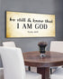 #6 Tan Rustic & Be Still and Know I am God Wall Art Sign